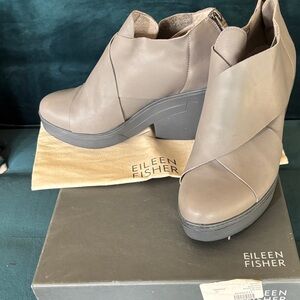 Eileen Fisher Cosmo Graphite 4” Ankle Booties
